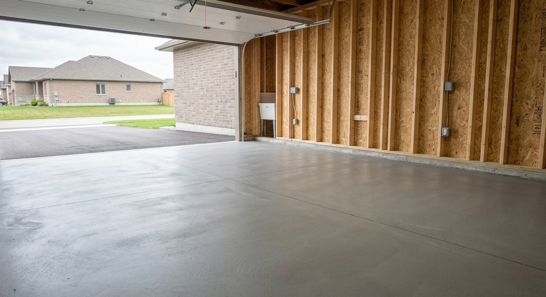Concrete Garage Floor Christchurch New Home
