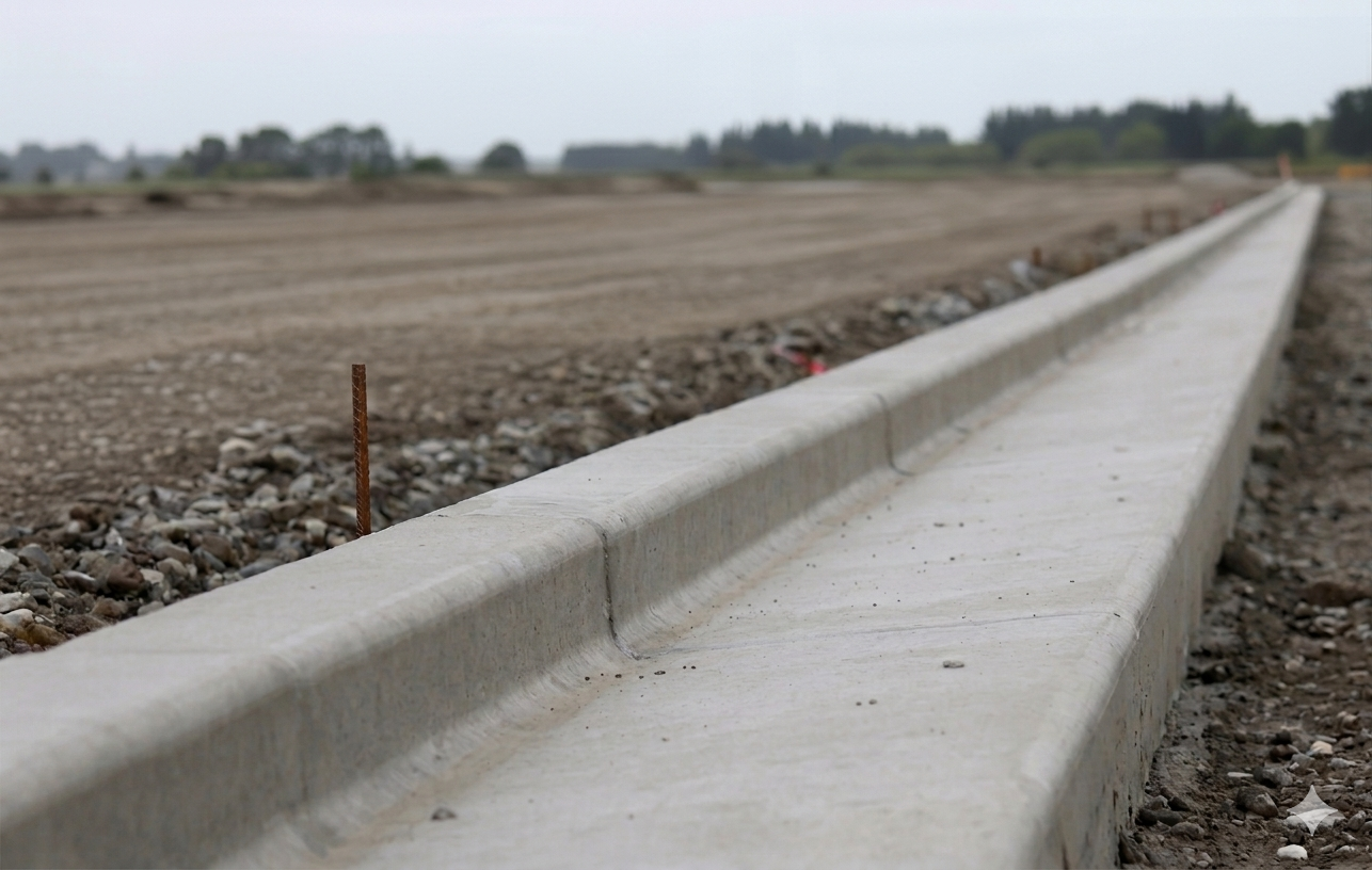 Concrete kerb Christchurch New Development