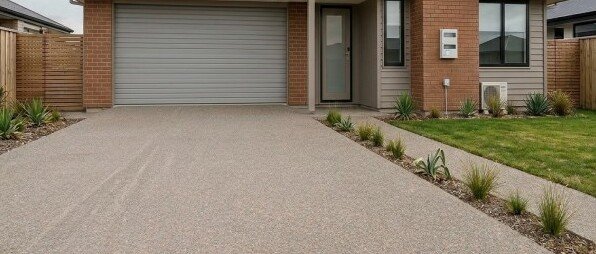 Exposed Aggregate Driveway Decorative Finish